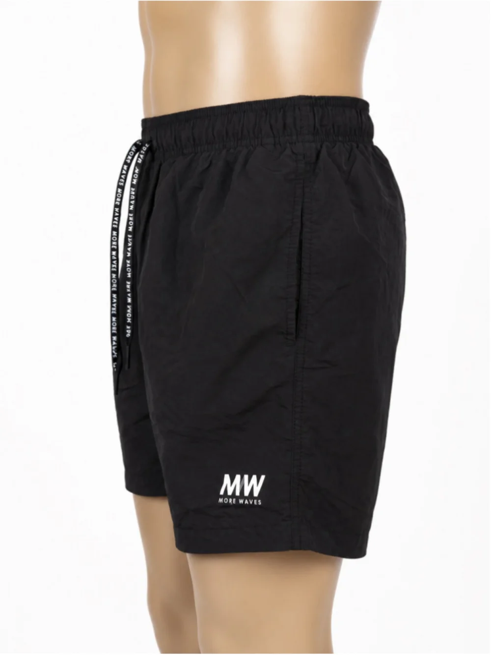 H&M Men’s Black “More Waves” Swim Shorts – Size M